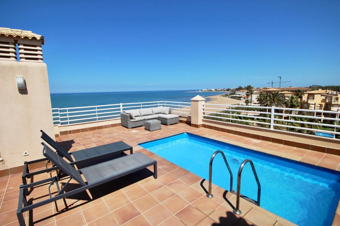 Atico Frontal Al Mar Con Piscina Privada By Homeprive デニア エクステリア 写真