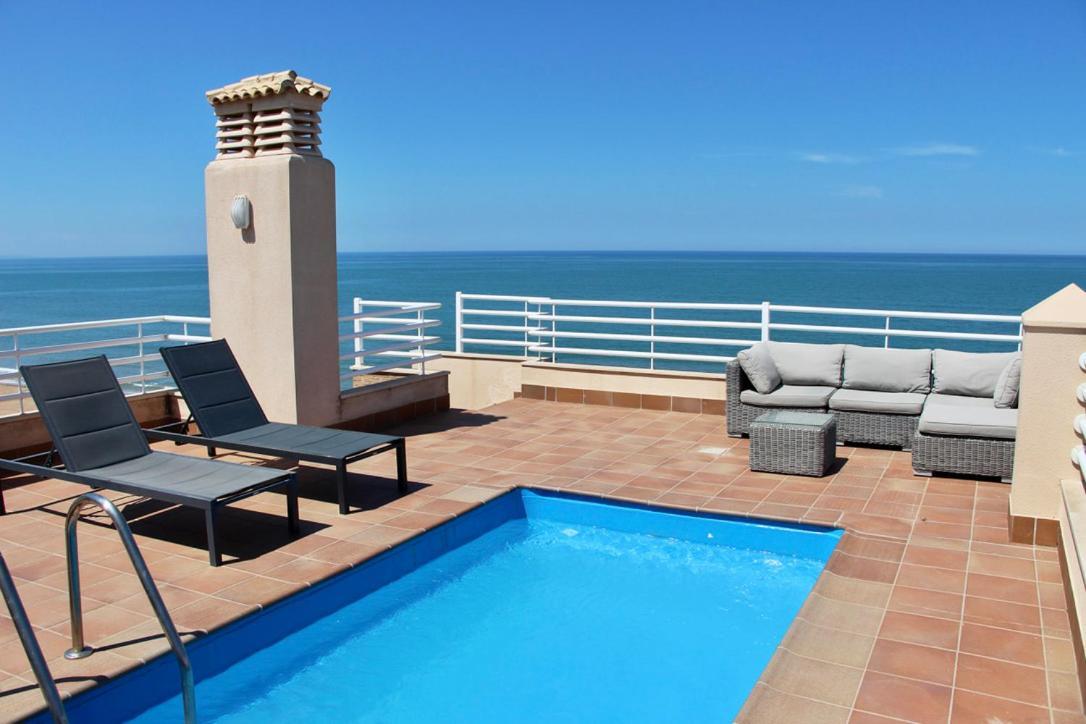 Atico Frontal Al Mar Con Piscina Privada By Homeprive デニア エクステリア 写真